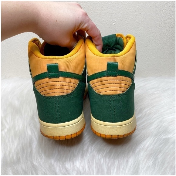 Nike Sneakers Dunk High Tops Gorge Green Orange - Picture 6 of 10